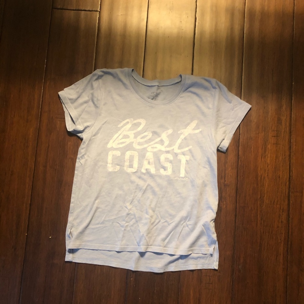 Baby blue best coast shirt